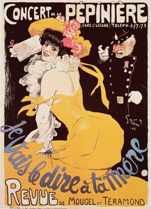 Plakat til Concert de la Pepiniere, 1902